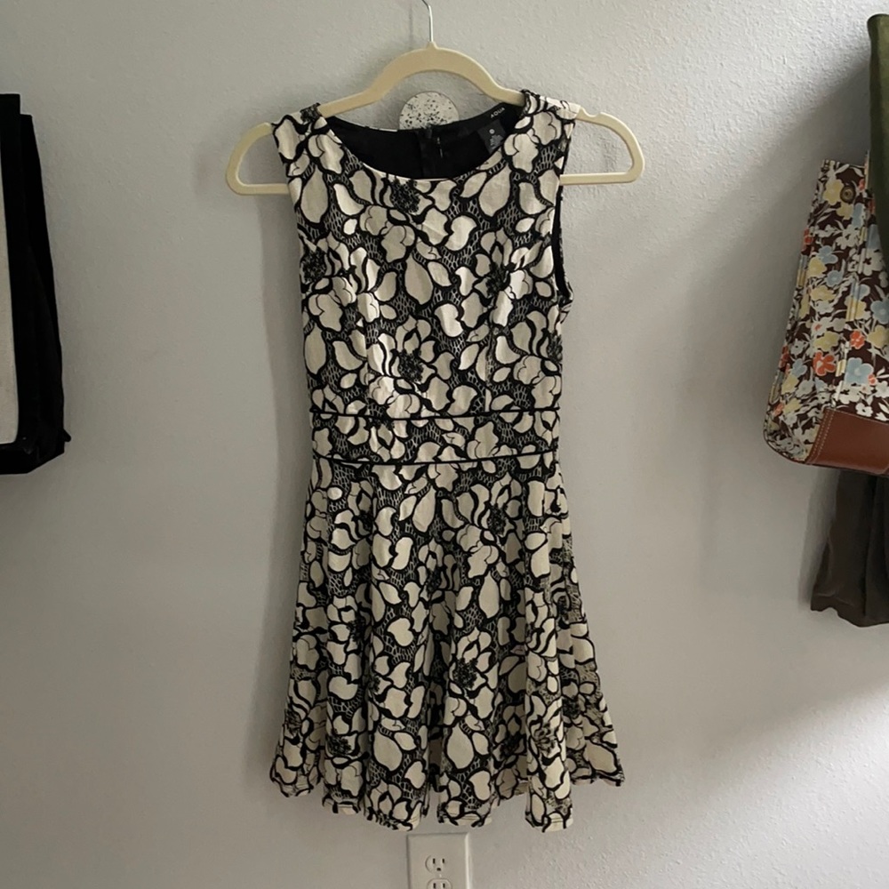 Aqua lace work dress